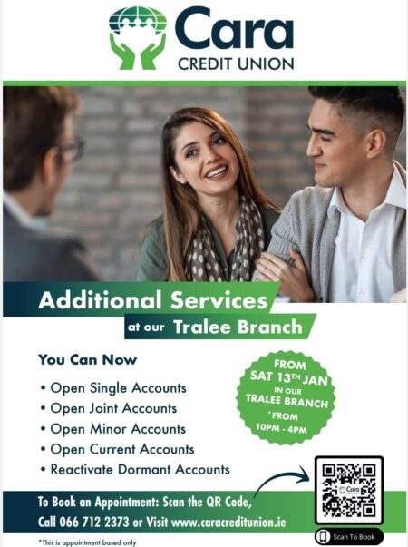 Extended Services- Tralee Branch- You can now book and manage appointments using our booking page