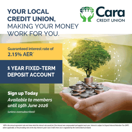 NEW 1-Year Fixed Term Deposit Account, with a guaranteed interest rate of 2.15% AER*
